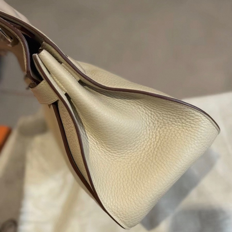 Hermes 愛馬仕 Jypsiere 吉普賽34 羊毛白 銀扣 TC皮 框M刻 配件 肩帶 塵袋 99新-7