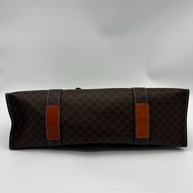 「JL精品代購」Celine棕色老花大號通勤托特包-7