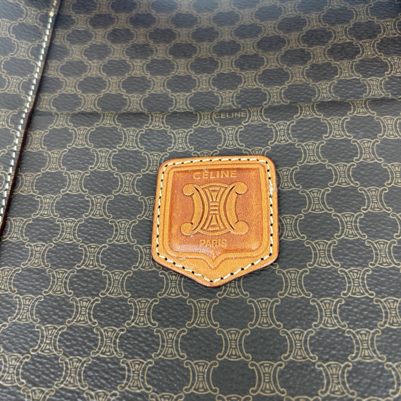 「JL精品代購」Celine棕色老花大號通勤托特包-12