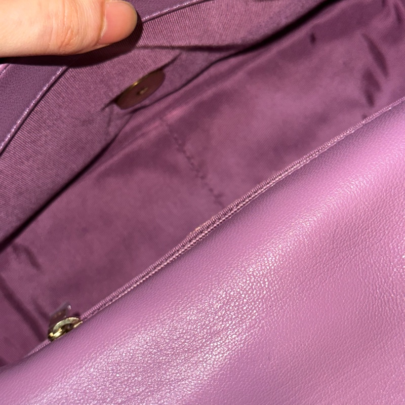 全新全配🈶️購證❤️ chanel #香芋紫 #薰衣草紫 #19bag #小號-15