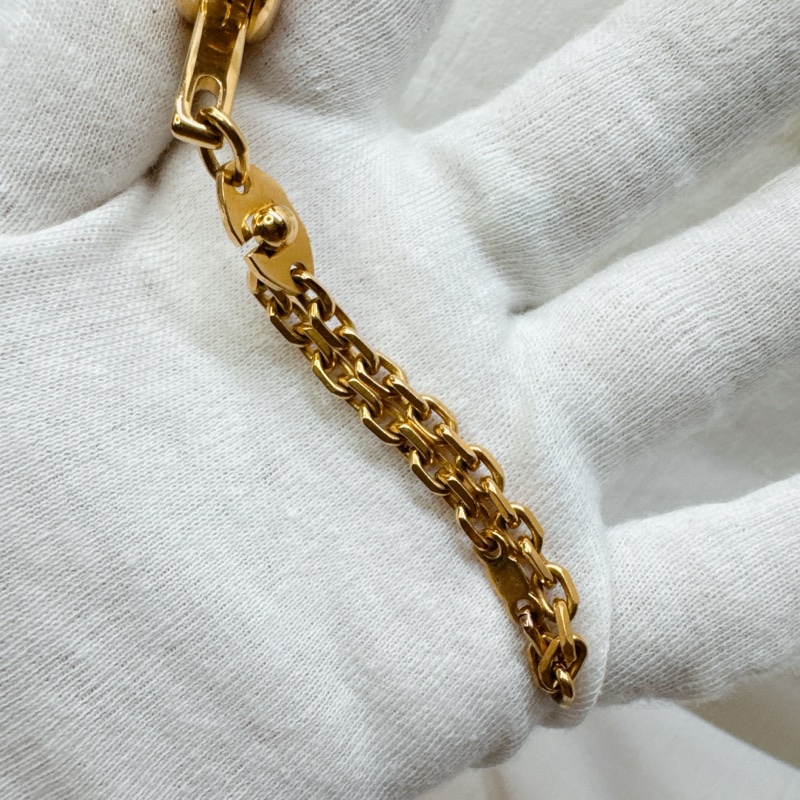 二手Hermes愛馬仕金色手套夾 愛馬仕夾子 愛馬仕配件 愛馬仕吊飾-8