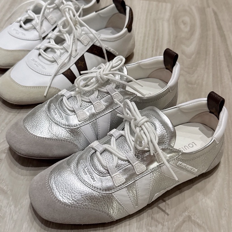 LV Sneakerina 銀色德訓芭蕾舞運動鞋 38.5號-9