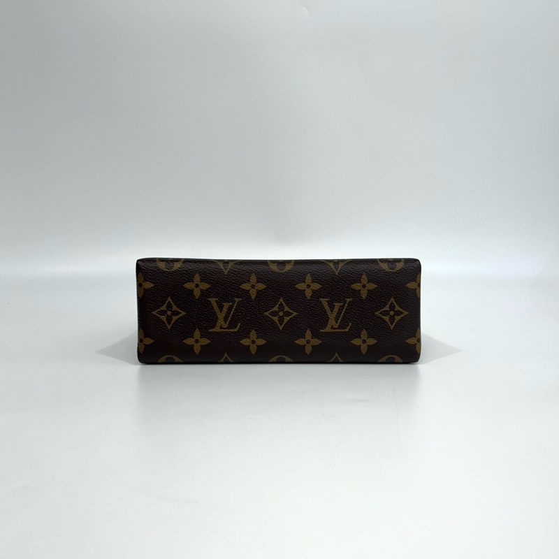 近新路易威登鎖頭包LV原花拚櫻花粉牛皮Locky BB手提側背包M44080-6