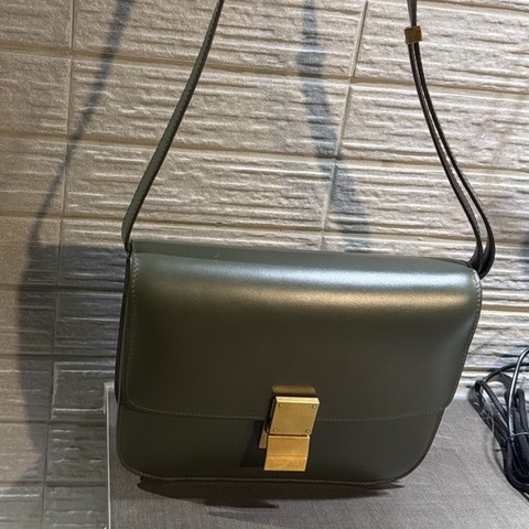 Celine Box 墨綠色 中號