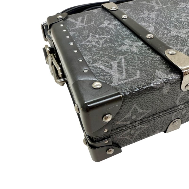 Louis Vuitton -黑灰色銀釦 Neo Wallet Trunk 硬殼斜背包-7