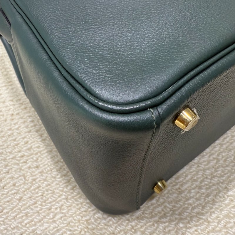 HERMES  - 泰坦綠1t金扣evercolor Lindy 26cm-7