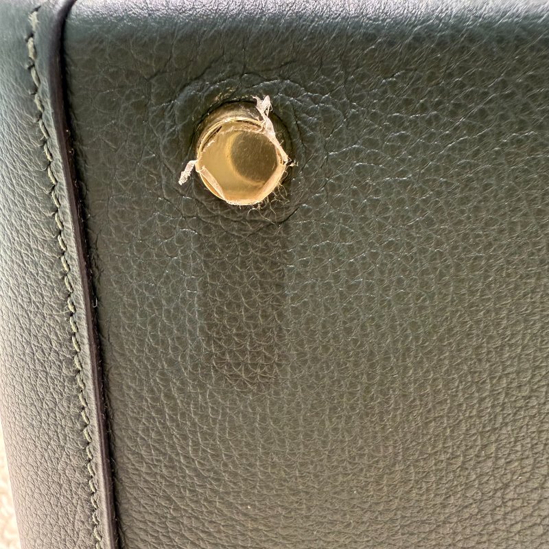 HERMES  - 泰坦綠1t金扣evercolor Lindy 26cm-9