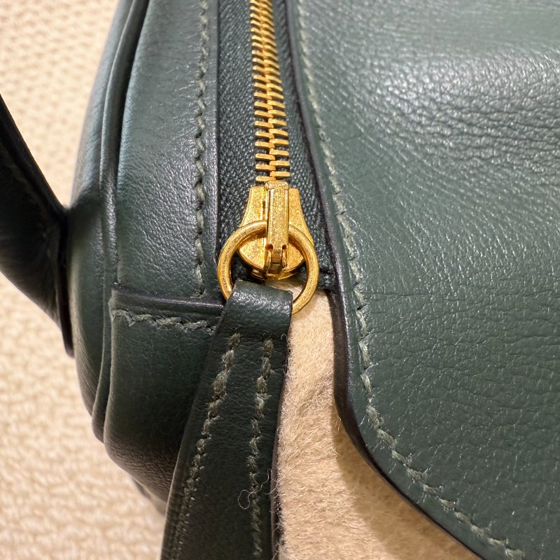 HERMES  - 泰坦綠1t金扣evercolor Lindy 26cm-16
