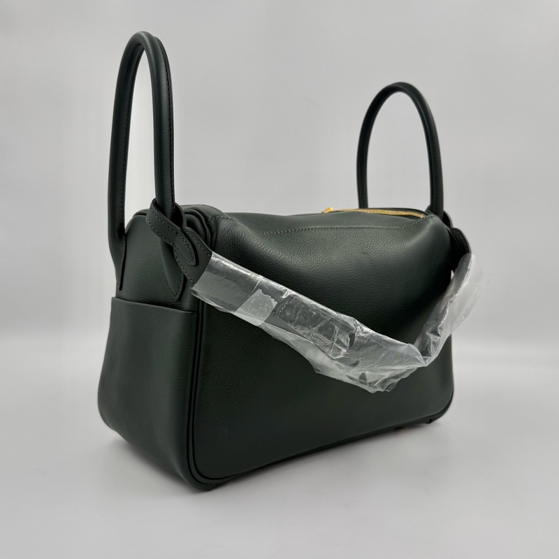 HERMES  - 泰坦綠1t金扣evercolor Lindy 26cm-2