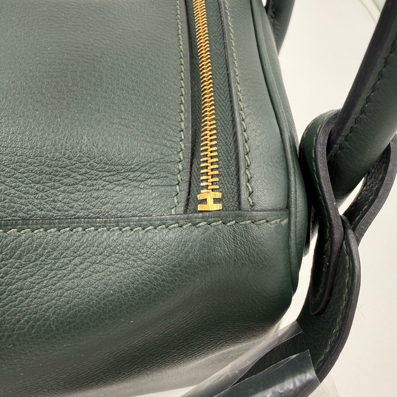 HERMES  - 泰坦綠1t金扣evercolor Lindy 26cm-21