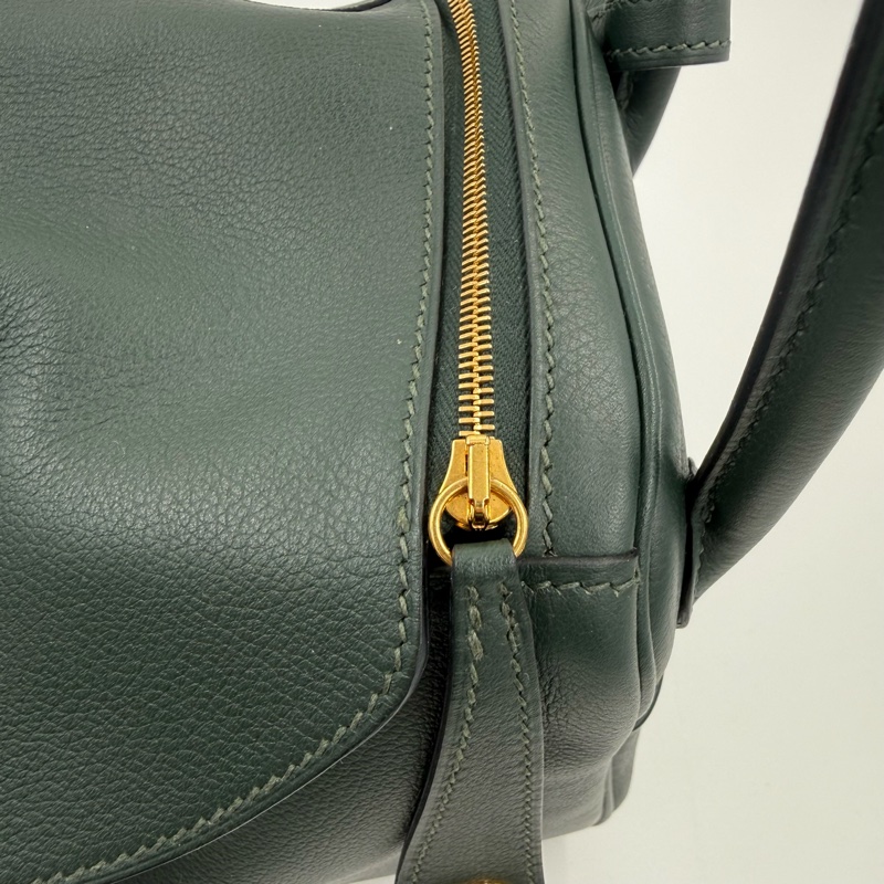 HERMES  - 泰坦綠1t金扣evercolor Lindy 26cm-23