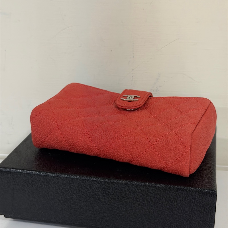 #99新閒置 #配件齊全 香奈兒荔枝皮長盒子多功能小錢包-3