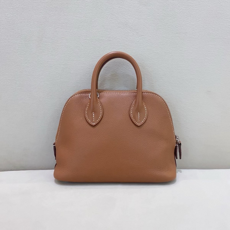 Hermes愛馬仕 Bolide mini 保齡球 金棕 銀扣 Evercolor皮 Z刻-1