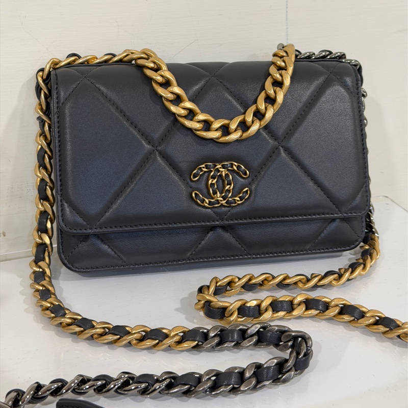 #99新閒置 #芯片款 香奈兒19bag系列Woc 深灰金扣 #全網最低超甜價出清🔥-4