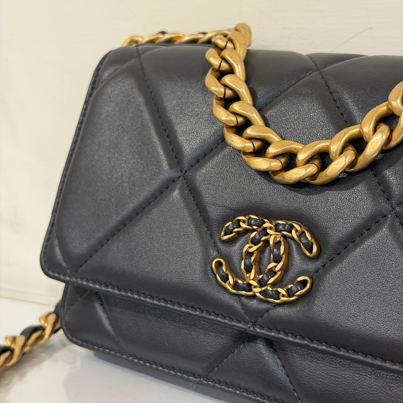 #99新閒置 #芯片款 香奈兒19bag系列Woc 深灰金扣 #全網最低超甜價出清🔥-5