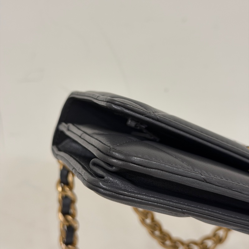 #99新閒置 #芯片款 香奈兒19bag系列Woc 深灰金扣 #全網最低超甜價出清🔥-14