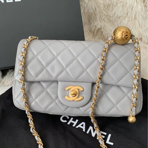 #閒置帶膜 #全網最低 #芯片款 香奈兒淺Cf大mini灰金扣coco20 背帶🉑調