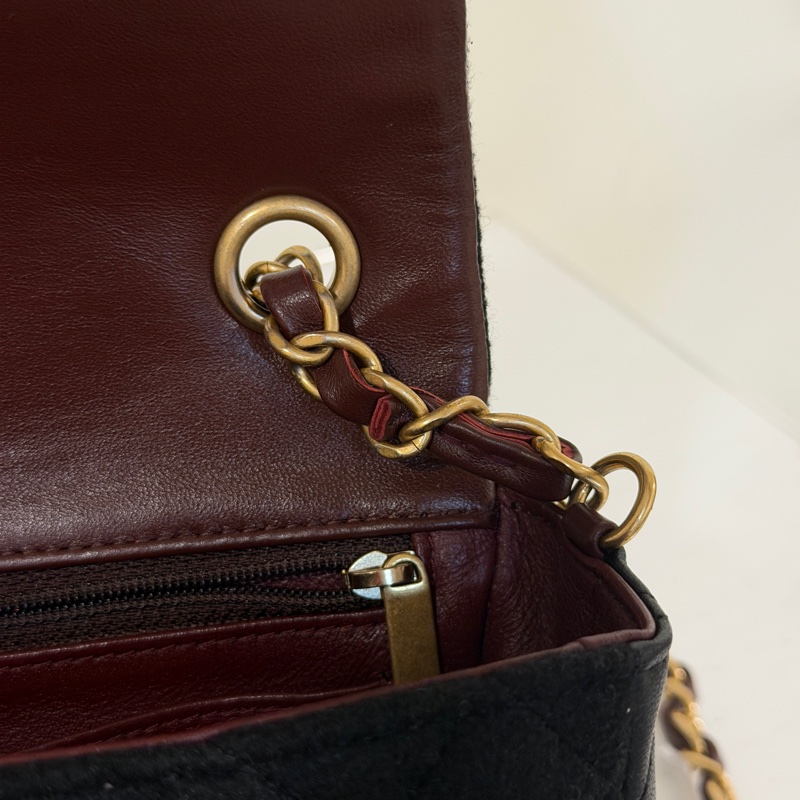 #徽章限量款 #23萬入手 香奈兒黑金cf大mini漢堡系列 收藏款-27