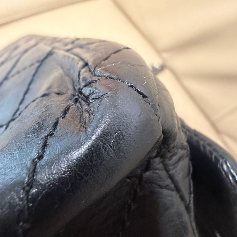 全配🈶️購證❤️ 香奈兒 #黑銀 #油蠟牛皮 #2.55 #中號-12