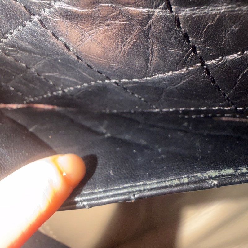 全配🈶️購證❤️ 香奈兒 #黑銀 #油蠟牛皮 #2.55 #中號-37