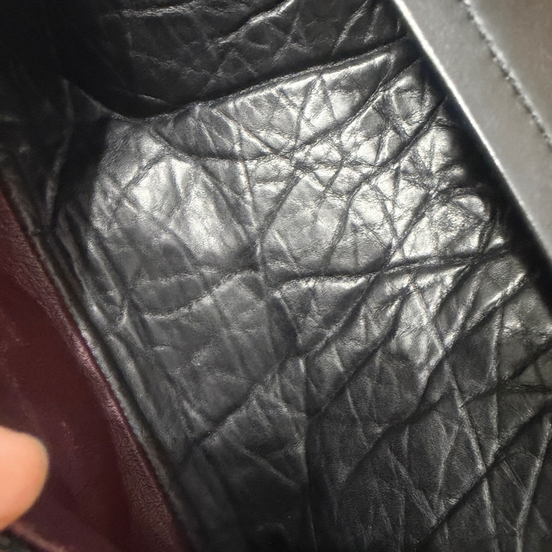 全配🈶️購證❤️ 香奈兒 #黑銀 #油蠟牛皮 #2.55 #中號-54