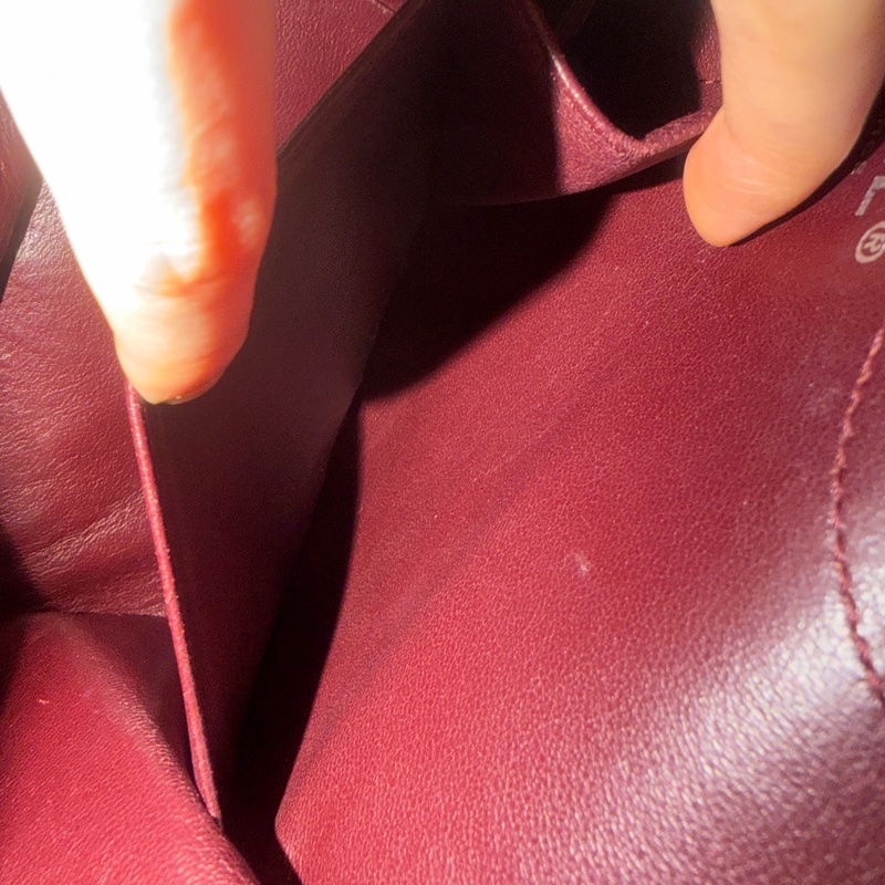 全配🈶️購證❤️ 香奈兒 #黑銀 #油蠟牛皮 #2.55 #中號-60