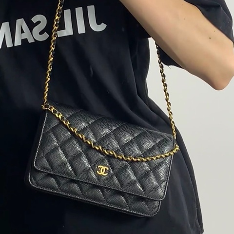 #全網最低 #99新閒置 #全配 香奈兒黑金荔枝皮Woc 櫃上在售15萬🔥