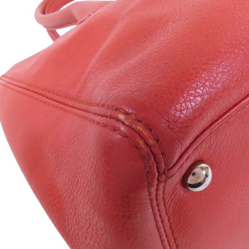 CHANEL 牛皮皮革Shoulder Bag銀扣肩背袋-10