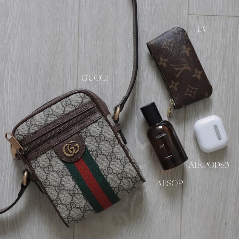 Gucci • Ophidia 經典老花郵差包 小號-2