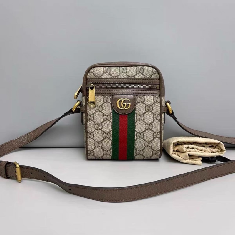 Gucci • Ophidia 經典老花郵差包 小號-3