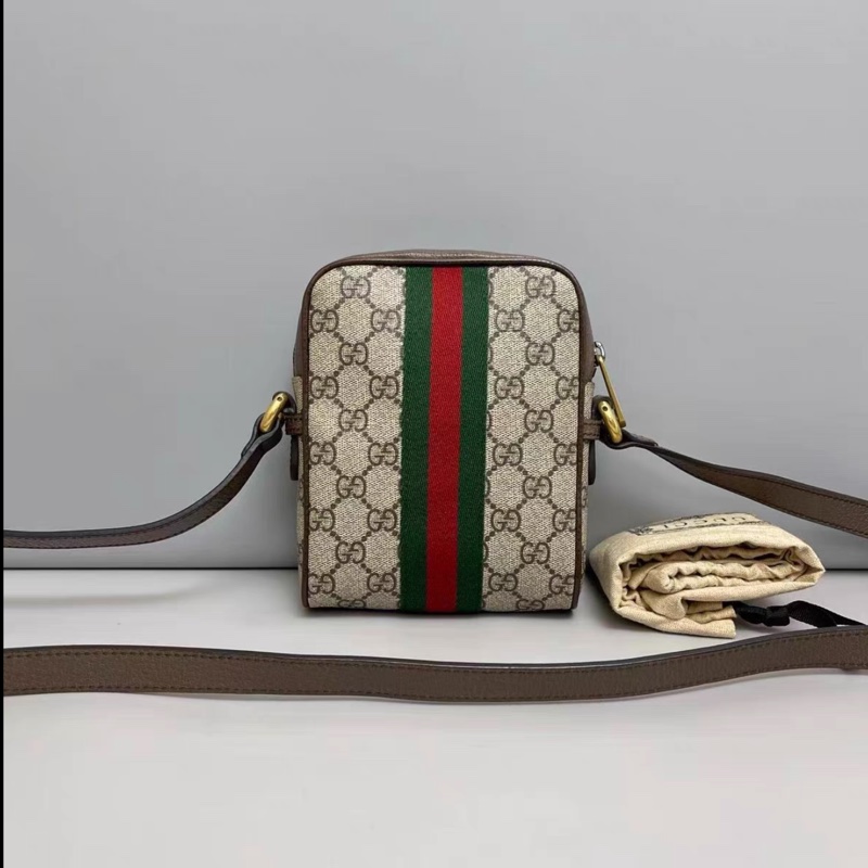Gucci • Ophidia 經典老花郵差包 小號-4