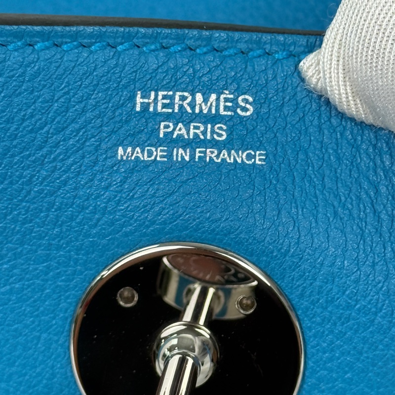 🌈Hermes💙Lindy 26💙坦桑尼亞藍銀扣💙99新🌟🌈Evercolor皮🌟-1