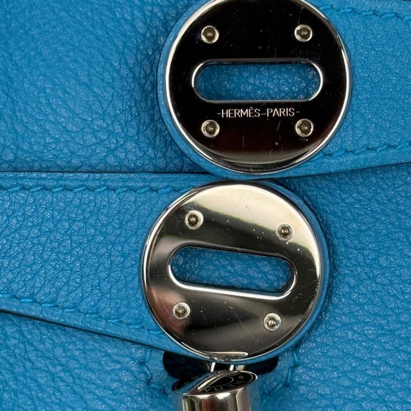 🌈Hermes💙Lindy 26💙坦桑尼亞藍銀扣💙99新🌟🌈Evercolor皮🌟-2