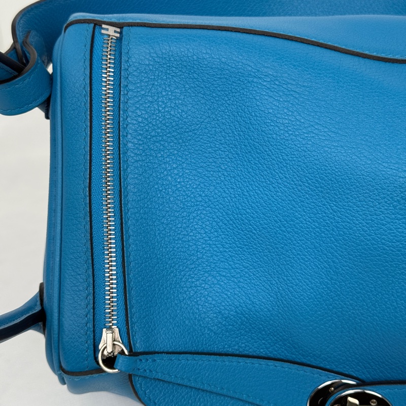 🌈Hermes💙Lindy 26💙坦桑尼亞藍銀扣💙99新🌟🌈Evercolor皮🌟-3