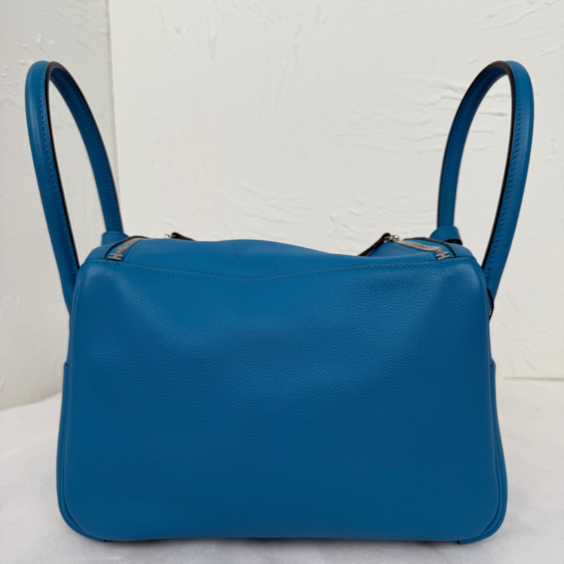 🌈Hermes💙Lindy 26💙坦桑尼亞藍銀扣💙99新🌟🌈Evercolor皮🌟-9