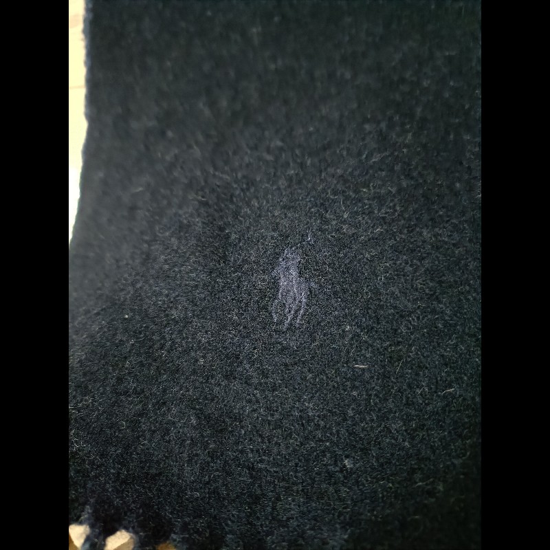 Polo Ralph Lauren RL 深藍 灰藍 羊毛 圍巾-2