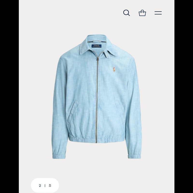 Polo Ralph Lauren RL 淺色 丹寧 牛仔 Bayport 布勞森外套 男S-1