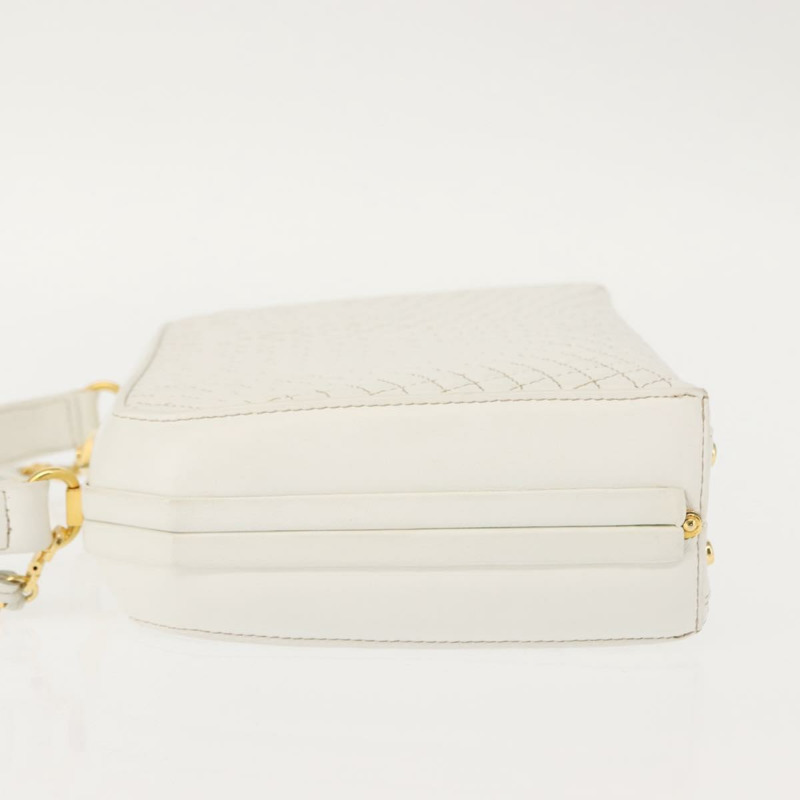 【日本直送】BALLY 手提包 皮革 兩用 白色 金色 正品 147505-3