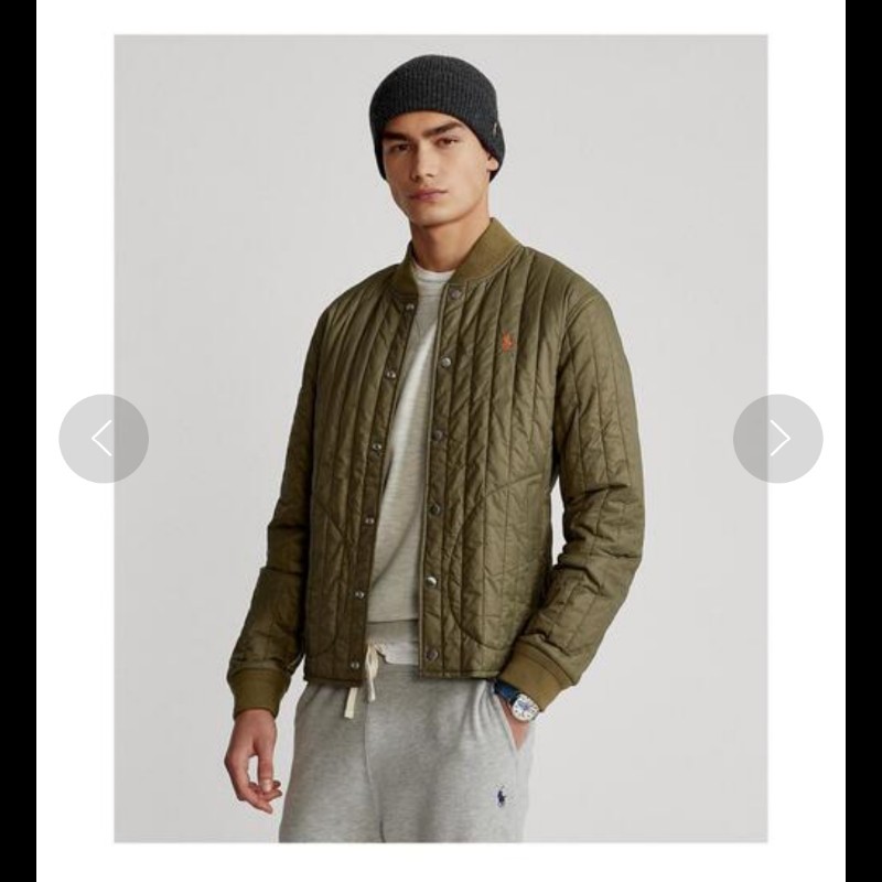 Polo Ralph Lauren RL 軍綠 絎縫外套 男XL-2