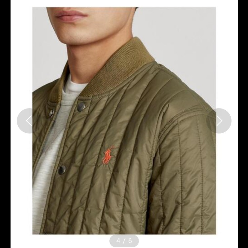 Polo Ralph Lauren RL 軍綠 絎縫外套 男XL-3