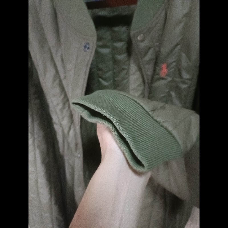 Polo Ralph Lauren RL 軍綠 絎縫外套 男XL-6