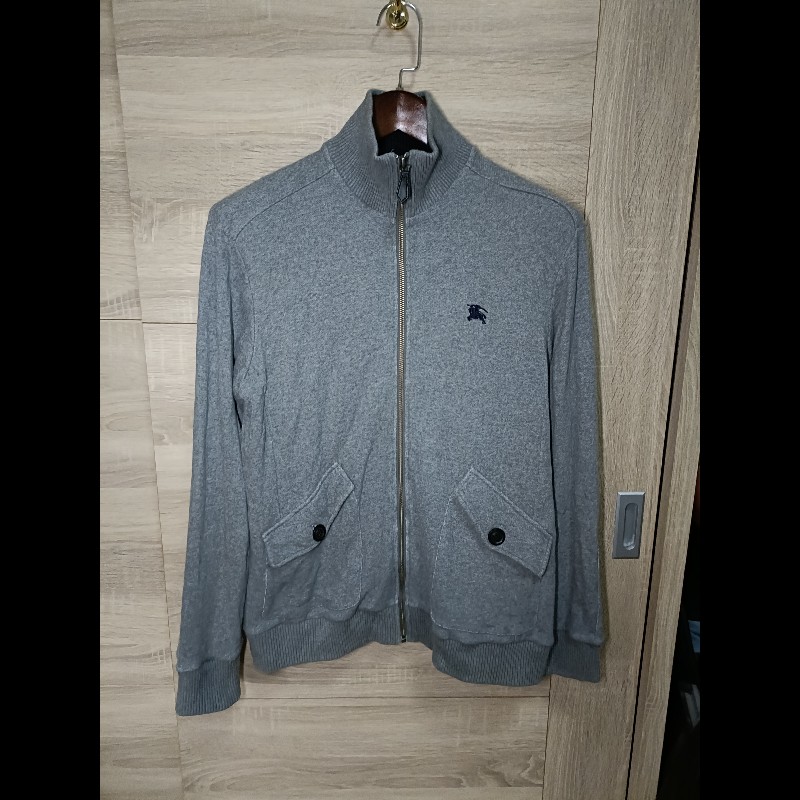 Burberry Black Label 日本 灰色 棉質 立領外套 3號-0