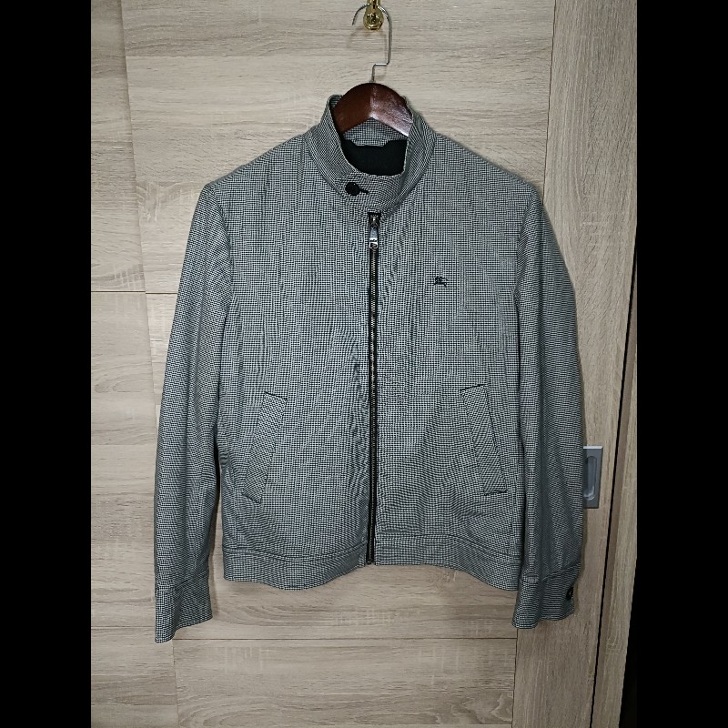 Burberry Blue Label 日本 千鳥格 哈靈頓外套 男M-0