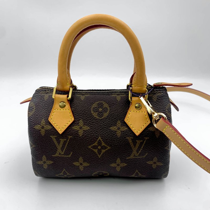Louis Vuitton 經典老花 迷你speedy Nano，LV，路易威登，mini，二手真品，正品，現貨，免運-0