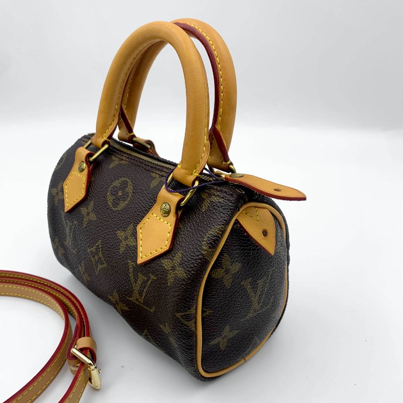 Louis Vuitton 經典老花 迷你speedy Nano，LV，路易威登，mini，二手真品，正品，現貨，免運-1