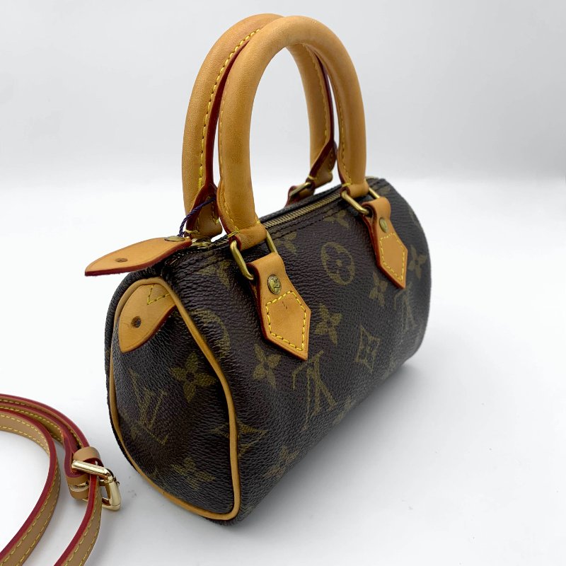 Louis Vuitton 經典老花 迷你speedy Nano，LV，路易威登，mini，二手真品，正品，現貨，免運-3