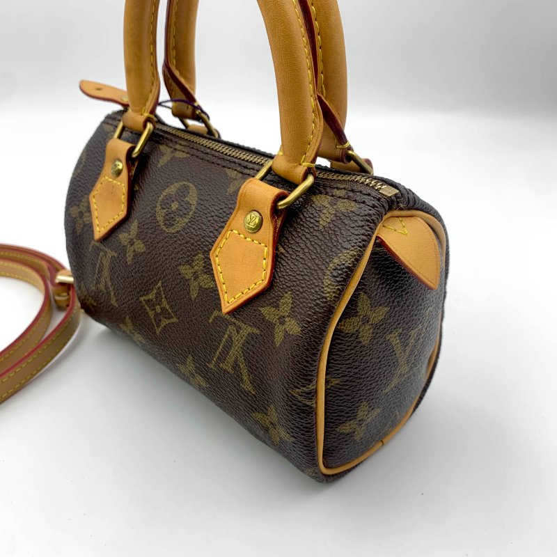 Louis Vuitton 經典老花 迷你speedy Nano，LV，路易威登，mini，二手真品，正品，現貨，免運-5