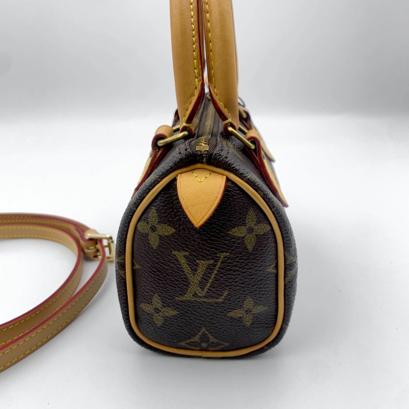 Louis Vuitton 經典老花 迷你speedy Nano，LV，路易威登，mini，二手真品，正品，現貨，免運-6