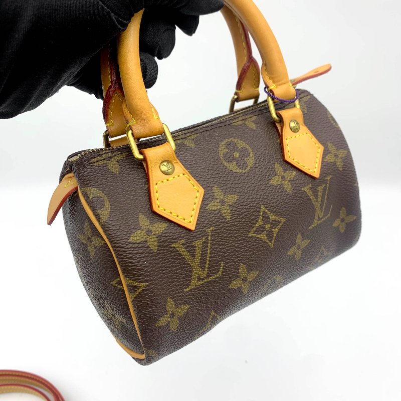 Louis Vuitton 經典老花 迷你speedy Nano，LV，路易威登，mini，二手真品，正品，現貨，免運-8