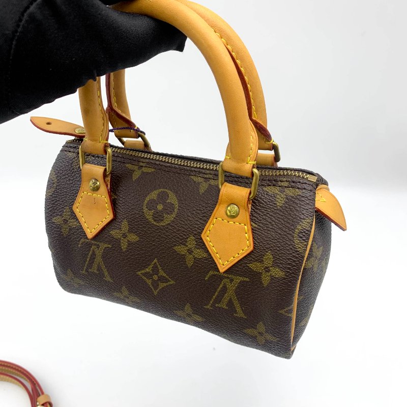 Louis Vuitton 經典老花 迷你speedy Nano，LV，路易威登，mini，二手真品，正品，現貨，免運-9